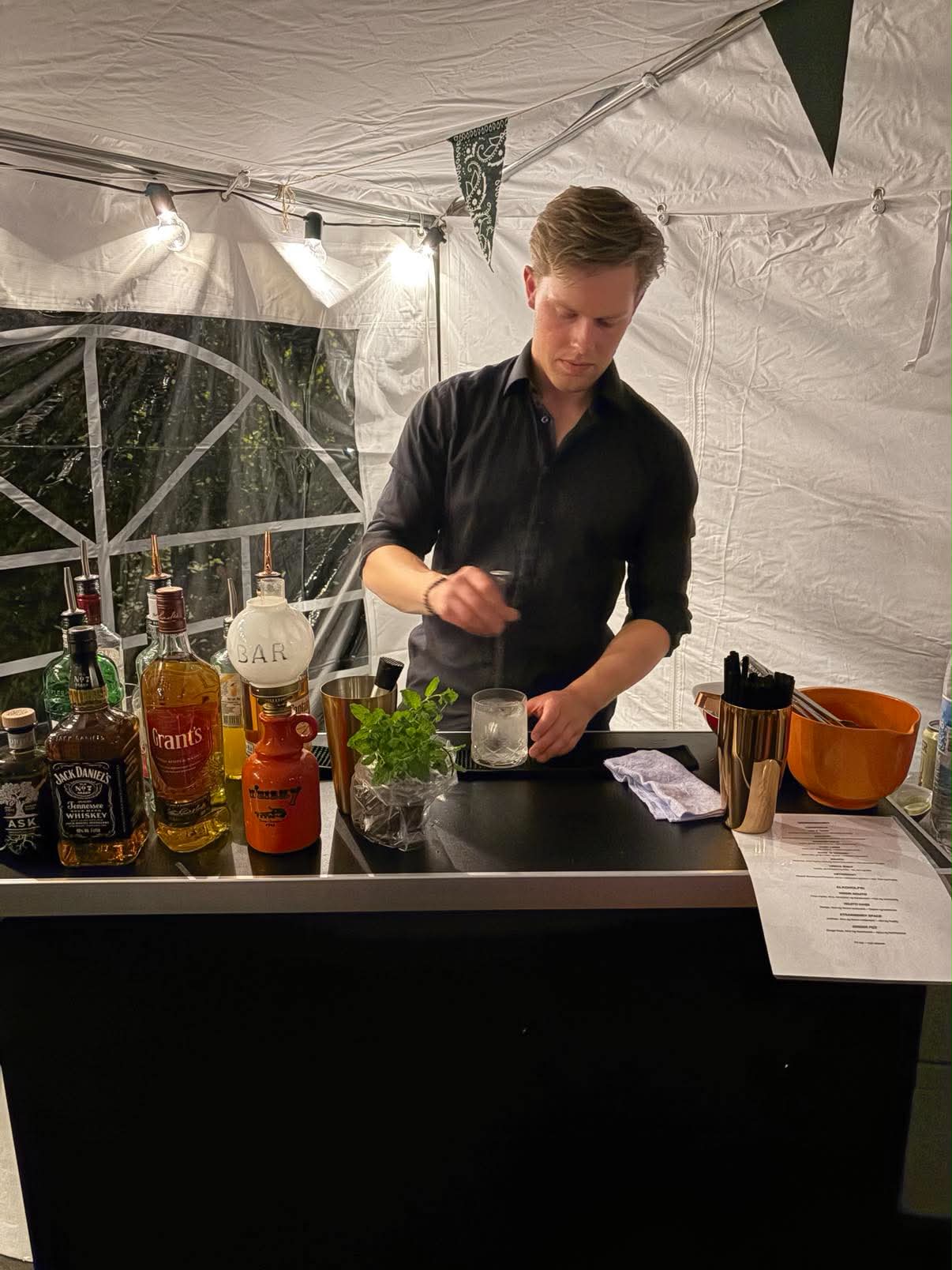 Bartender til privat fest